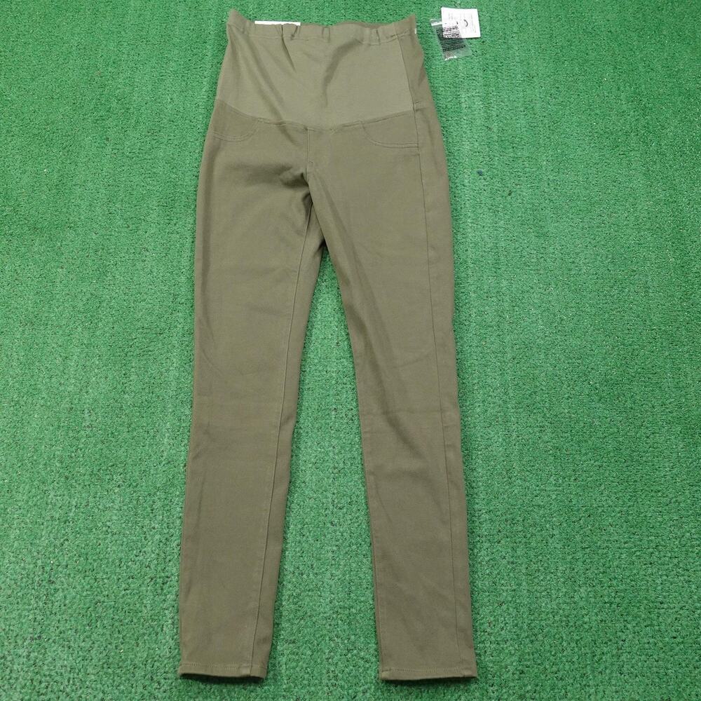 New! Uniqlo Jegging‎ Leggings Womens Small Green Maternity High Rise Stretch